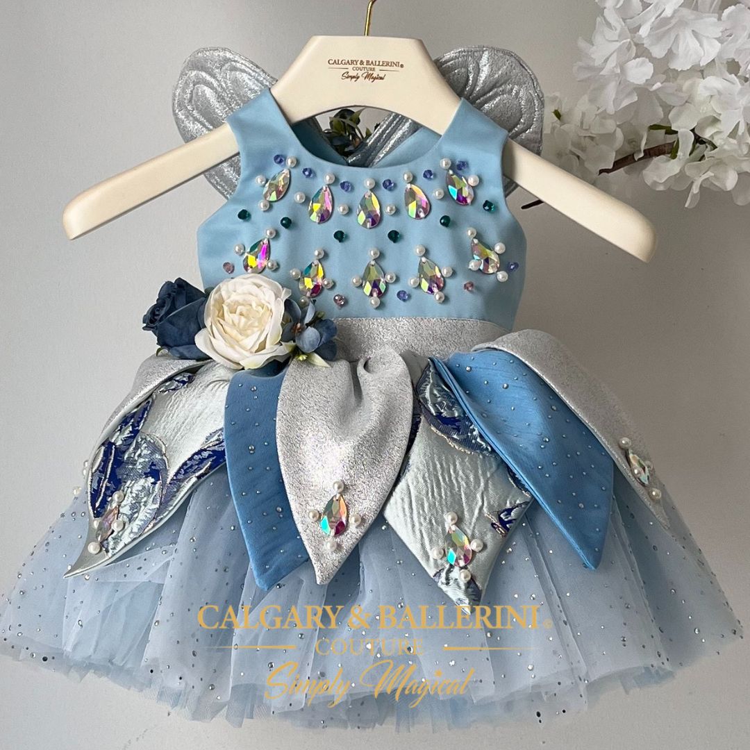 Luxury Blue Fairy Costume – Couture Dress for Magical Moments