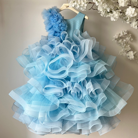 girls flower girl dress weddings lt blue 