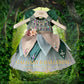 Buy Green Fairy First Birthday Dress – Luxury Sage Green Sparkle Tulle Gown with Handmade Satin Wings and Crystal Bodice, Calgary and Ballerini.
