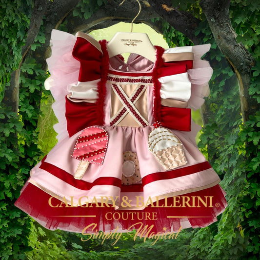 Girls Candy Cane Luxury Toddler Costume | $499+ Couture Outfit | Calgary & Ballerini