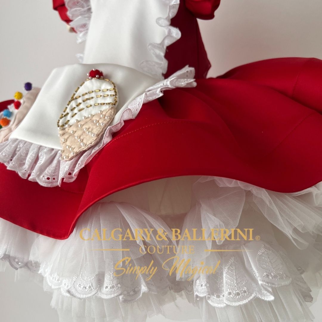 Luxury Christmas Bake Shoppe Kids Couture Ensemble $499 (Ages 6M–6 yrs)