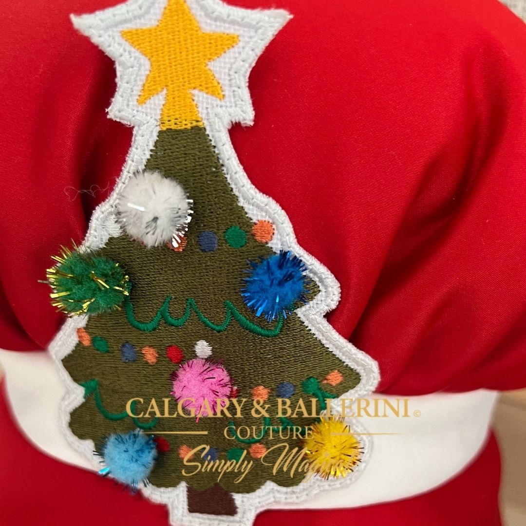 Luxury Christmas Bake Shoppe Kids Couture Ensemble $499 (Ages 6M–6 yrs)