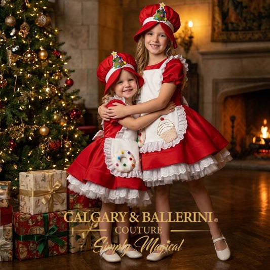 Christmas Dress for Baby Girl Whimsical Holiday Cakes