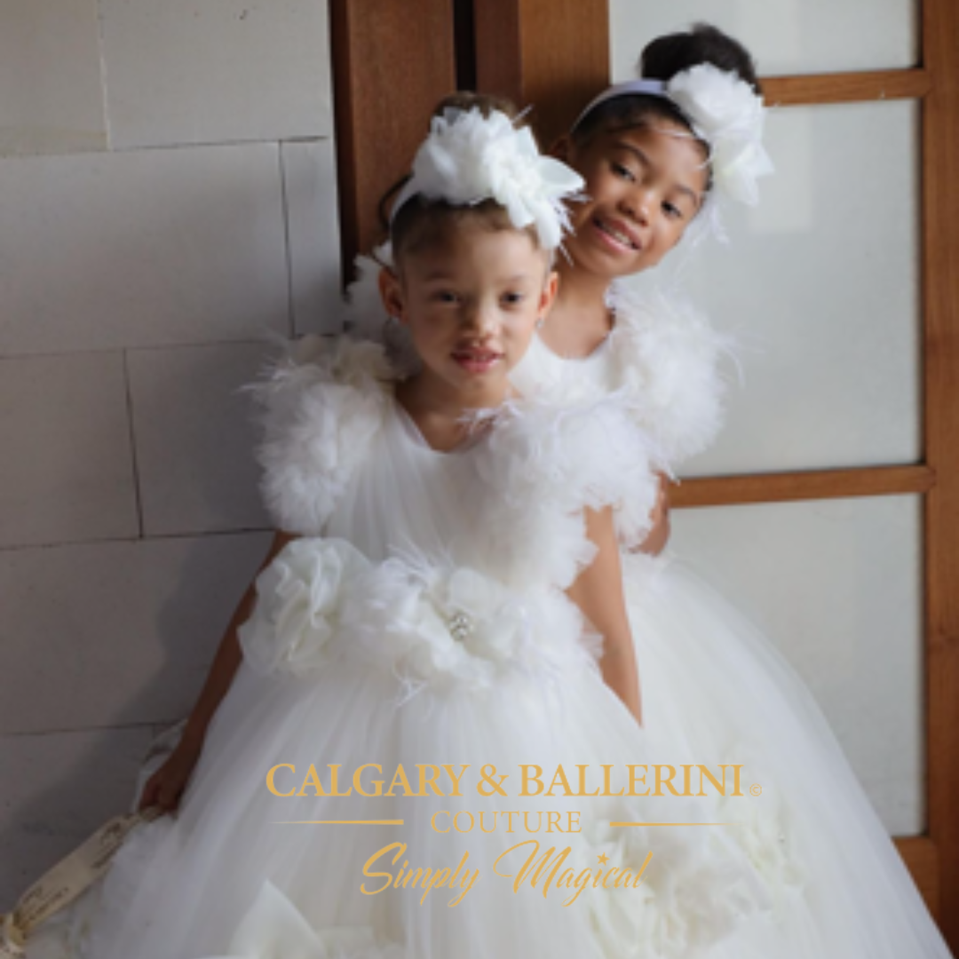 Designer Girls 2026 White Flowers Luxury Couture Ball Gown 14 Designer Girls 2026 White Flowers Luxury Couture Ball Gown 14