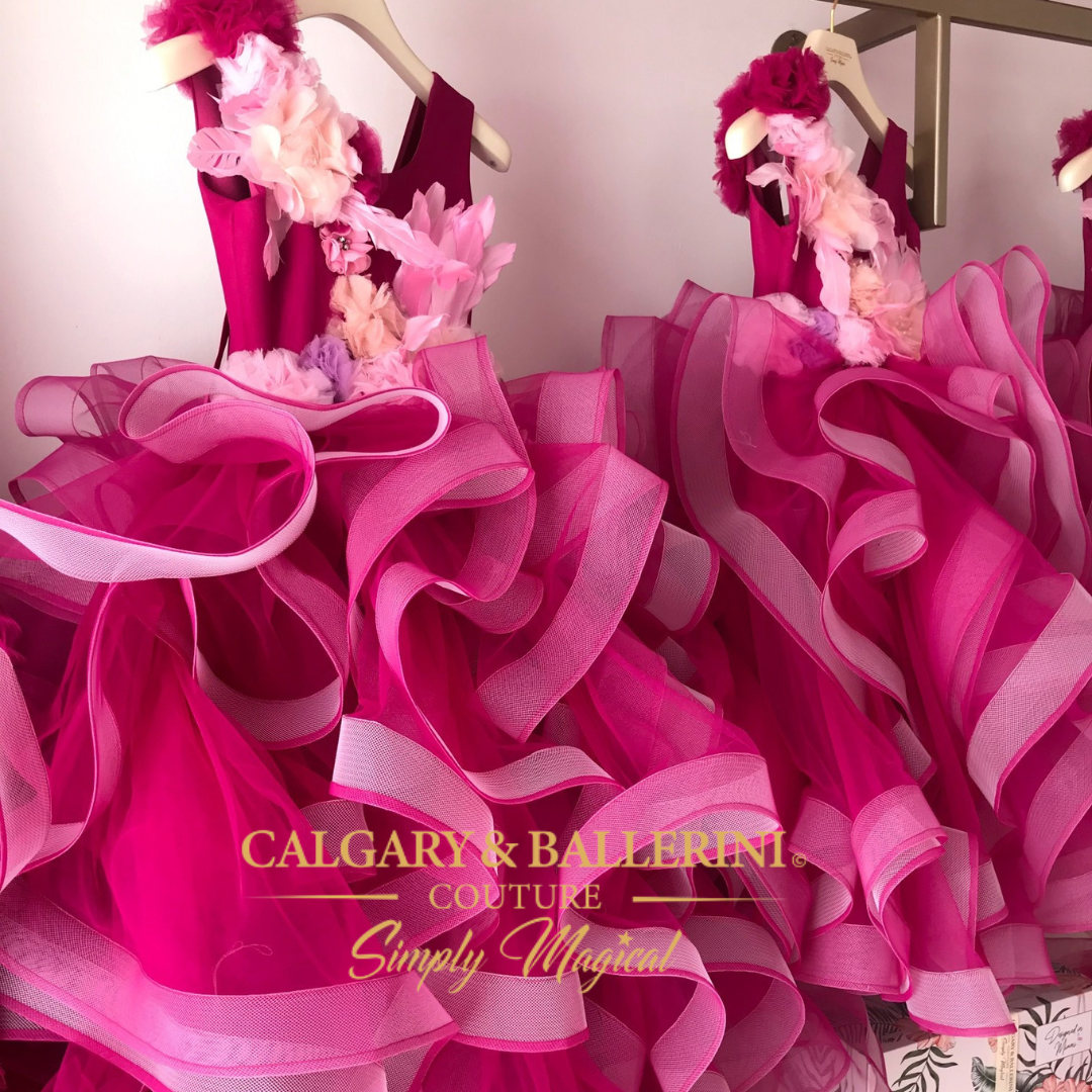 girls luxury dresses Shop Flower Girl Dress Pink Ruffles Gown for Weddings (Ages 6–16) SIZE 8