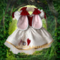 designer White rabbit dress baby girls