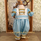 Little Drummer Prince Blue Christmas Couture Ensemble $399 (Ages 6M–2 yrs)