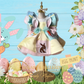Puffy Easter bunny dress for girls and toddlers with spring pastel colors
