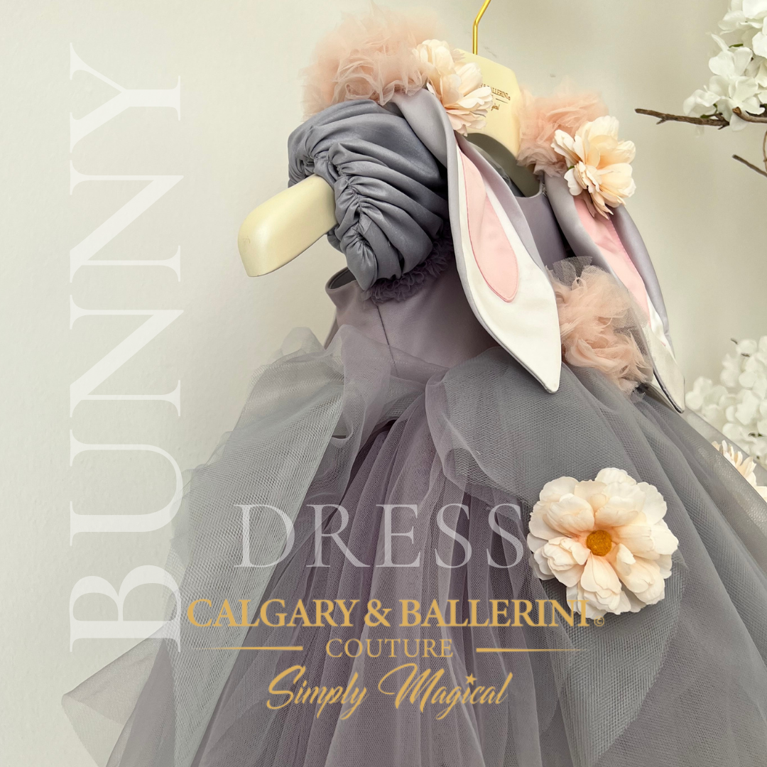 Girls easter 2025 bunny dress