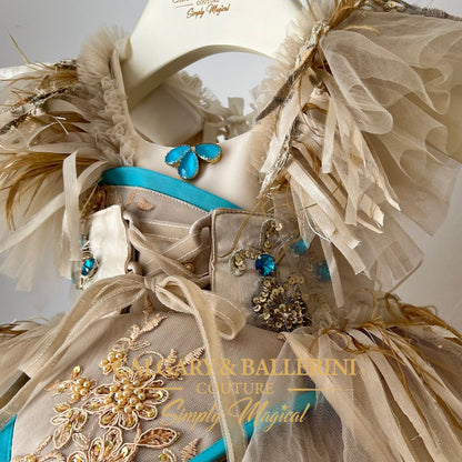 Elegant western cowgirl dress for girls with custom design