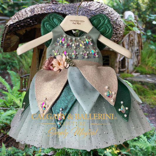 Luxury Fairy Costume for Children – Green Peter Pan Tinker Bell-Inspired Design