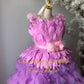 Feather Royal Flower Girl Dress
