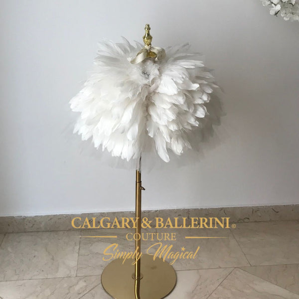 White feather shawl for First Holy Communion