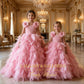 Pink Goose Feather Dress for Girls