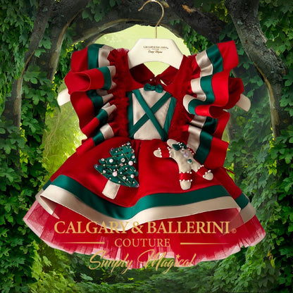 Shop limited edition Gingerbread Kids Couture Dress | $575+ Handmade Christmas Gown | Calgary & Ballerini