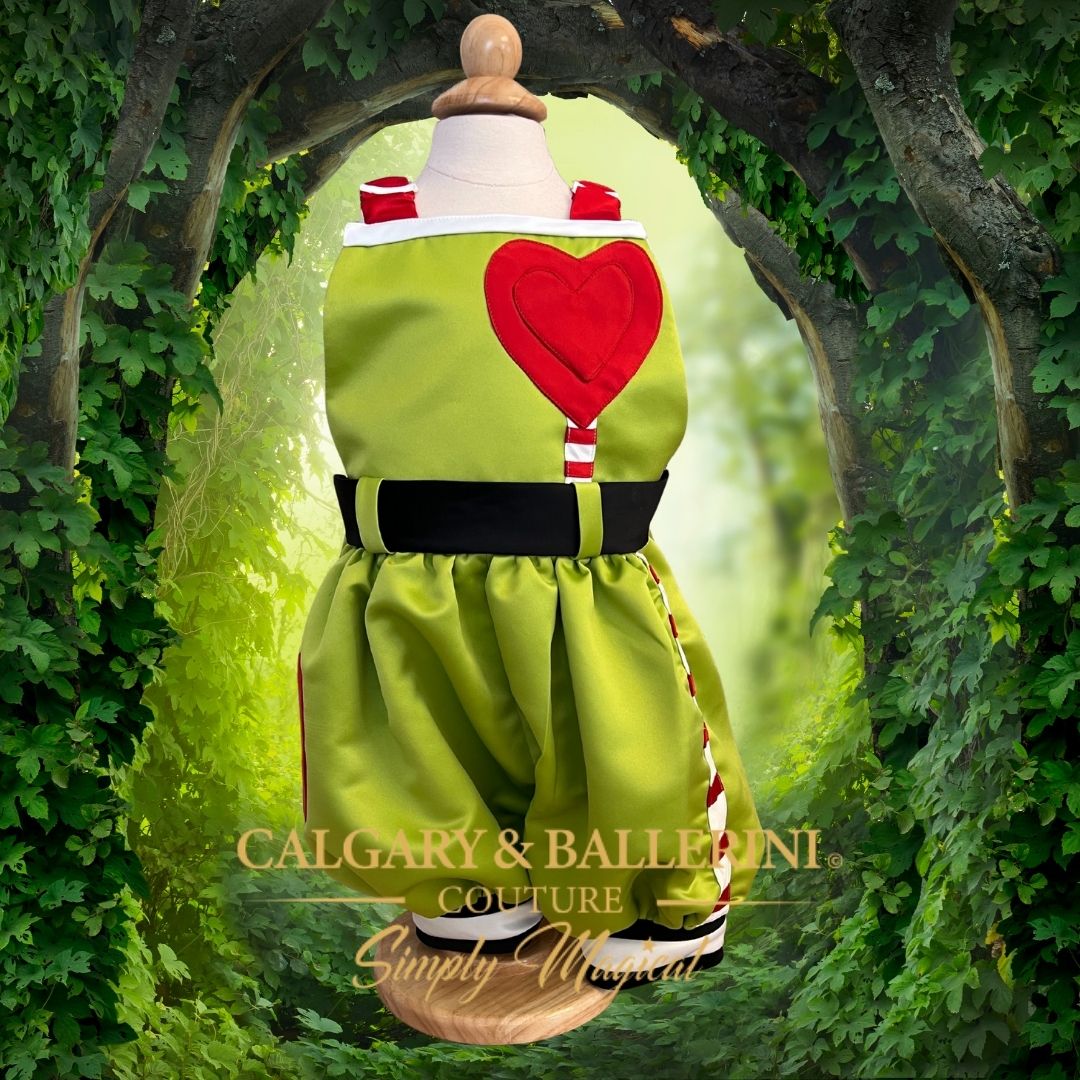 Baby Boy Green Mischief Romper Set | $399 Couture Christmas Outfit | Calgary & Ballerini