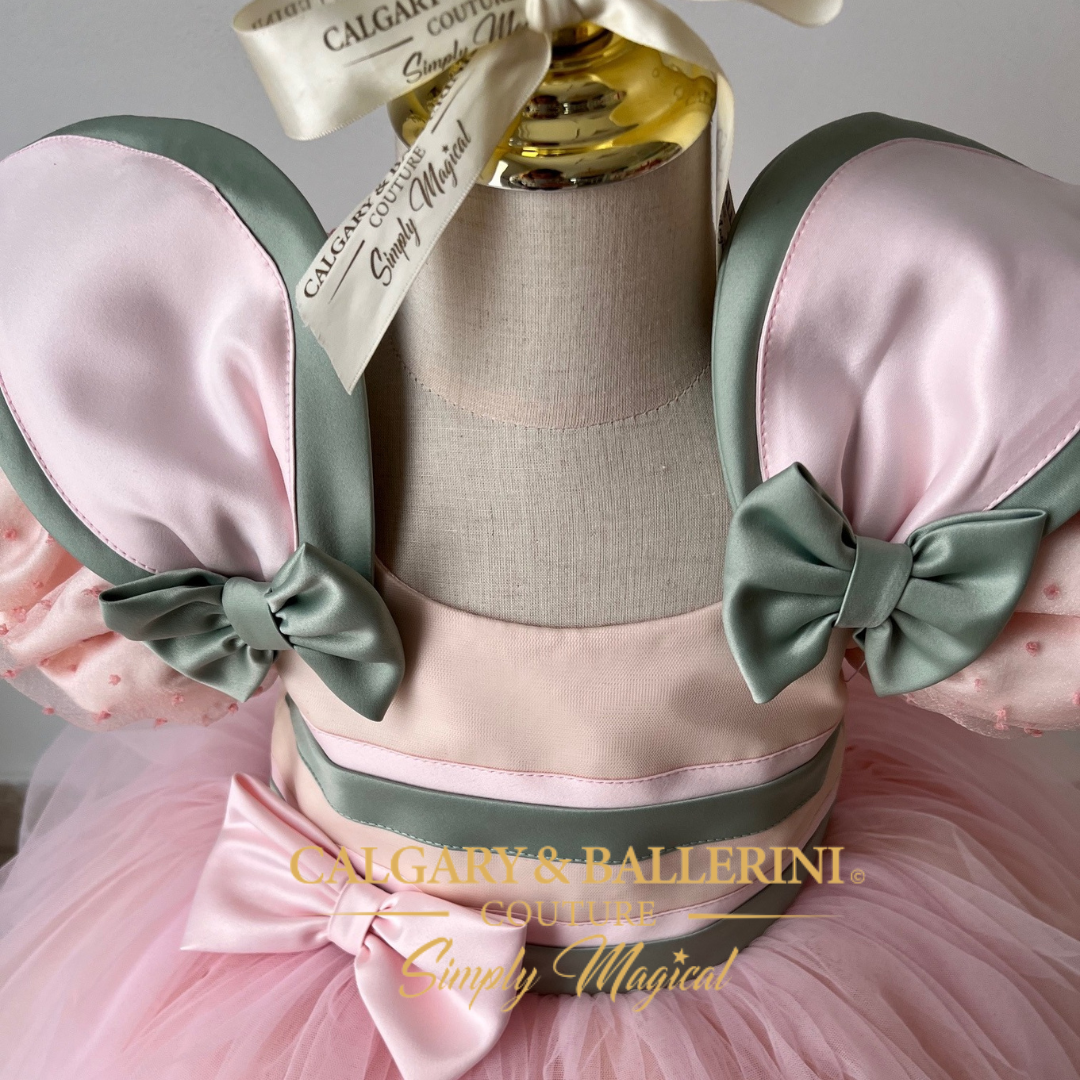 Maison-Crafted Apricot Nectar Piglet Birthday Dress