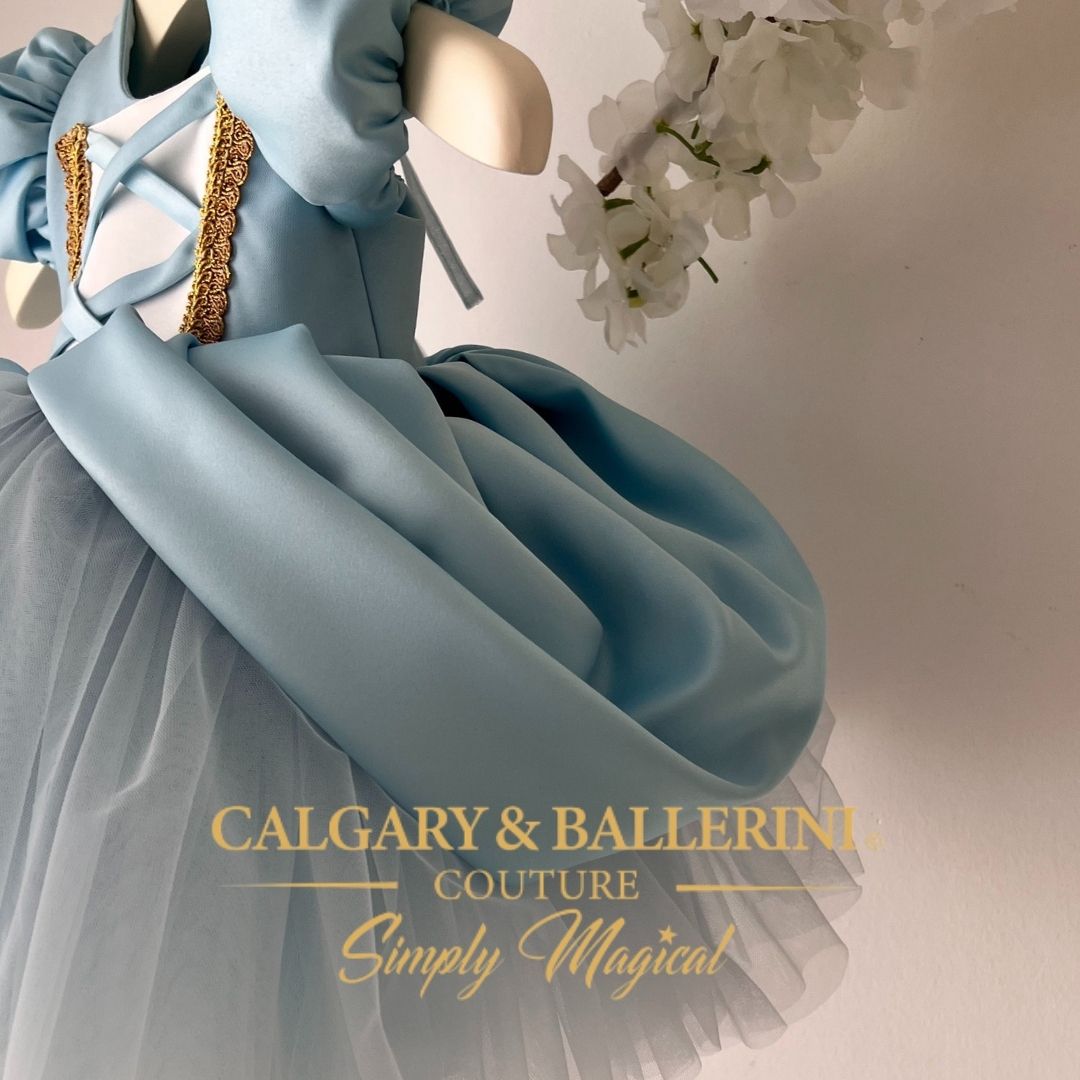 Pumpkin Carriage Fantasy Couture Gown (Ages 1–6 yrs)