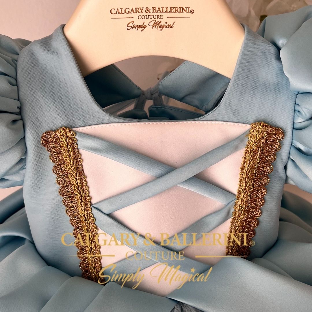 Pumpkin Carriage Fantasy Couture Gown (Ages 1–6 yrs)