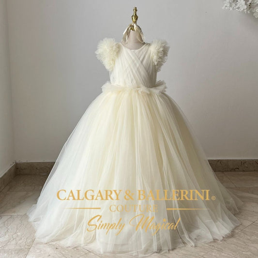 Vintage Flower Girl Dresses Ivory
