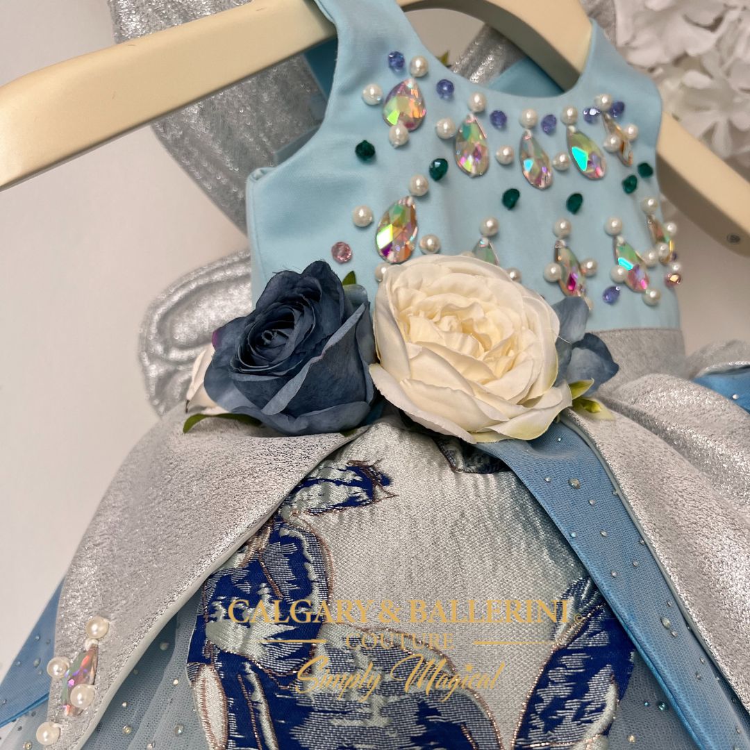 Luxury Blue Fairy Costume – Couture Dress for Magical Moments