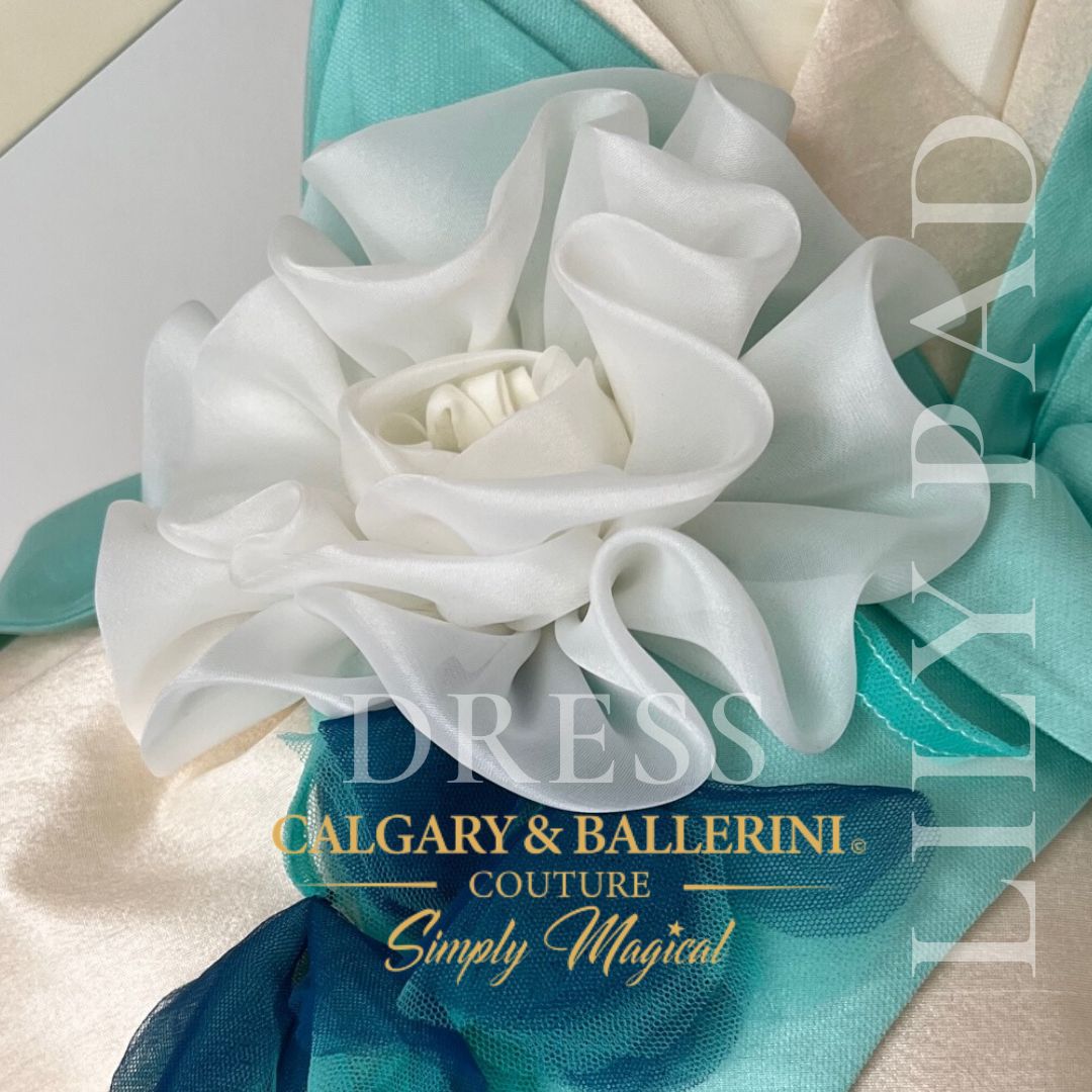 Shop Luxury Bayou Princess Toddler Birthday Couture – High-End Mint and Cream Gown with Signature Flower Petals, Calgary and Ballerini.