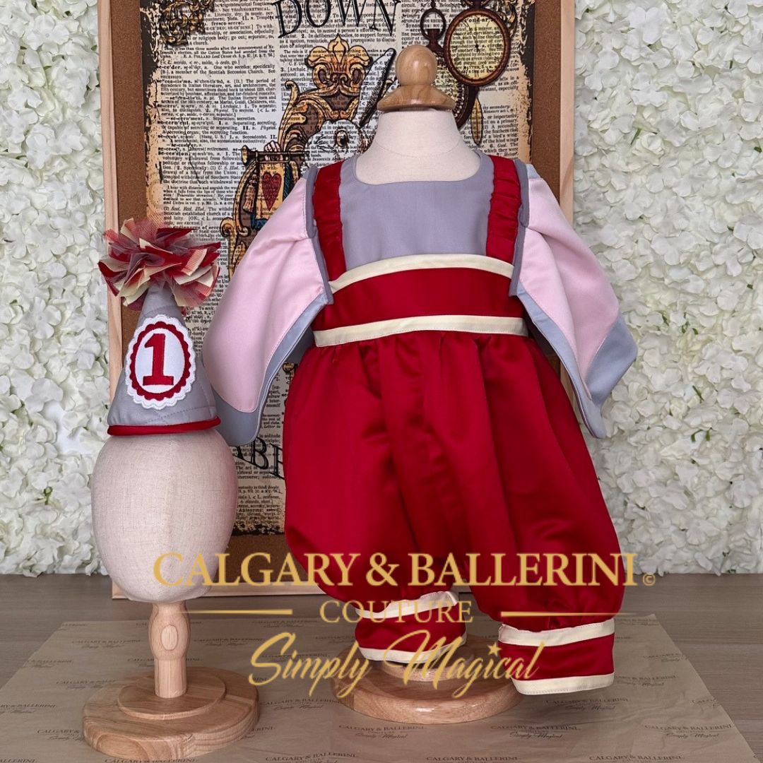 Order Luxury Boy Elephant Birthday Romper featuring Oversized Ears – Handmade Storybook Couture for Fairytale Themed Celebrations, Calgary and Ballerini.