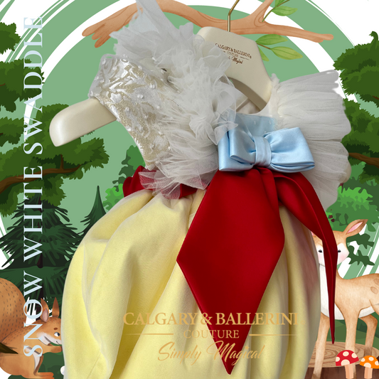 Buy Luxury Handmade Snow White Baby Wrap – Premium Heirloom Take Me Home Set for Newborn Photography, Calgary and Ballerini.