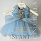 Newborn Cinderella Dress in Light Blue Ball Gown Style