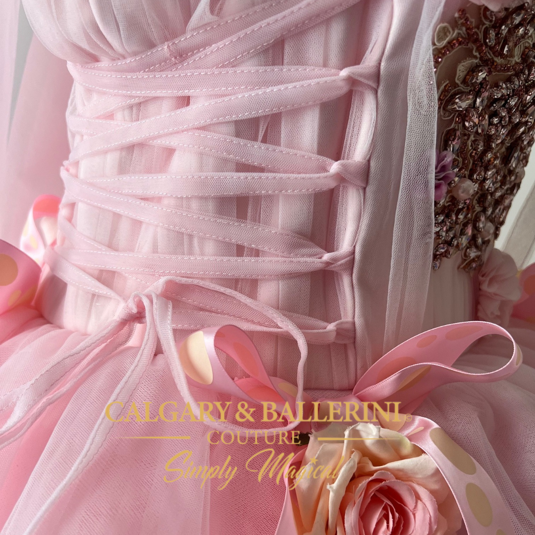 pink princess dress adult Shop Bespoke Mommy and Me Couture Outfit Pink Princess Clara Large