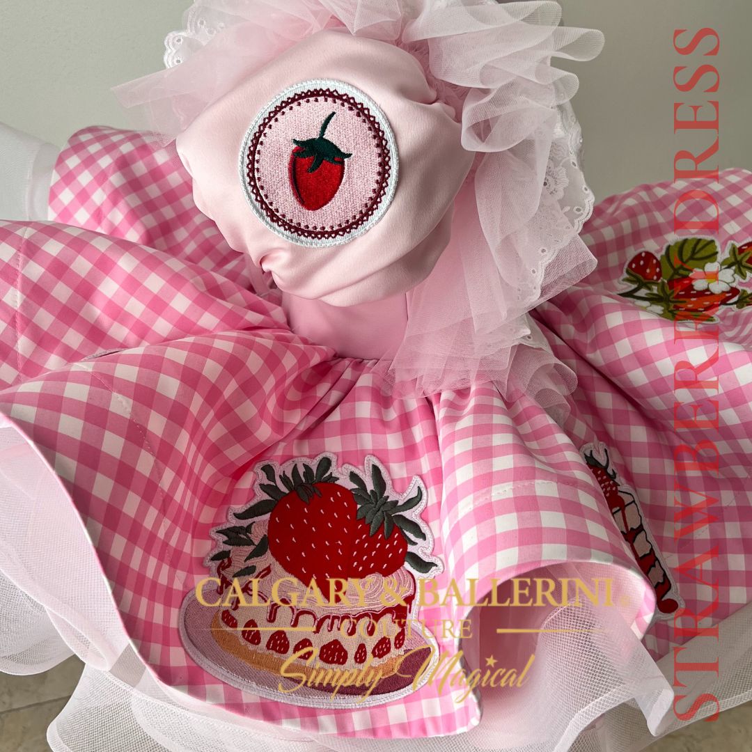 blue dress for baby girl Strawberry Shortcake Birthday TuTu Set main image 1