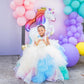 couture rainbow birthday party dress for girls 