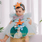 Mermaid Dress Starfish and Tail Kids Costume