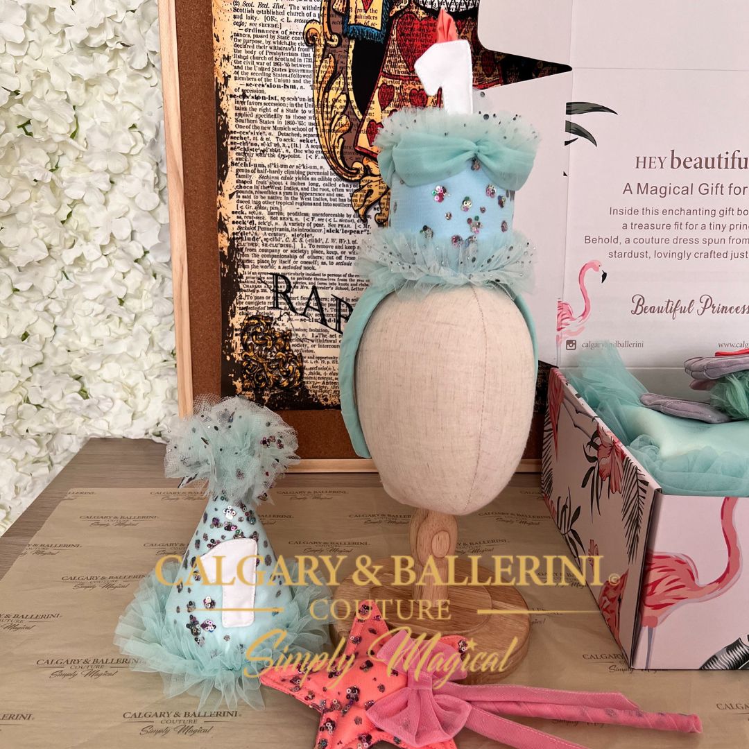 Mermaid Starfish Wand, Party Hat and Birthday Cake Bundle