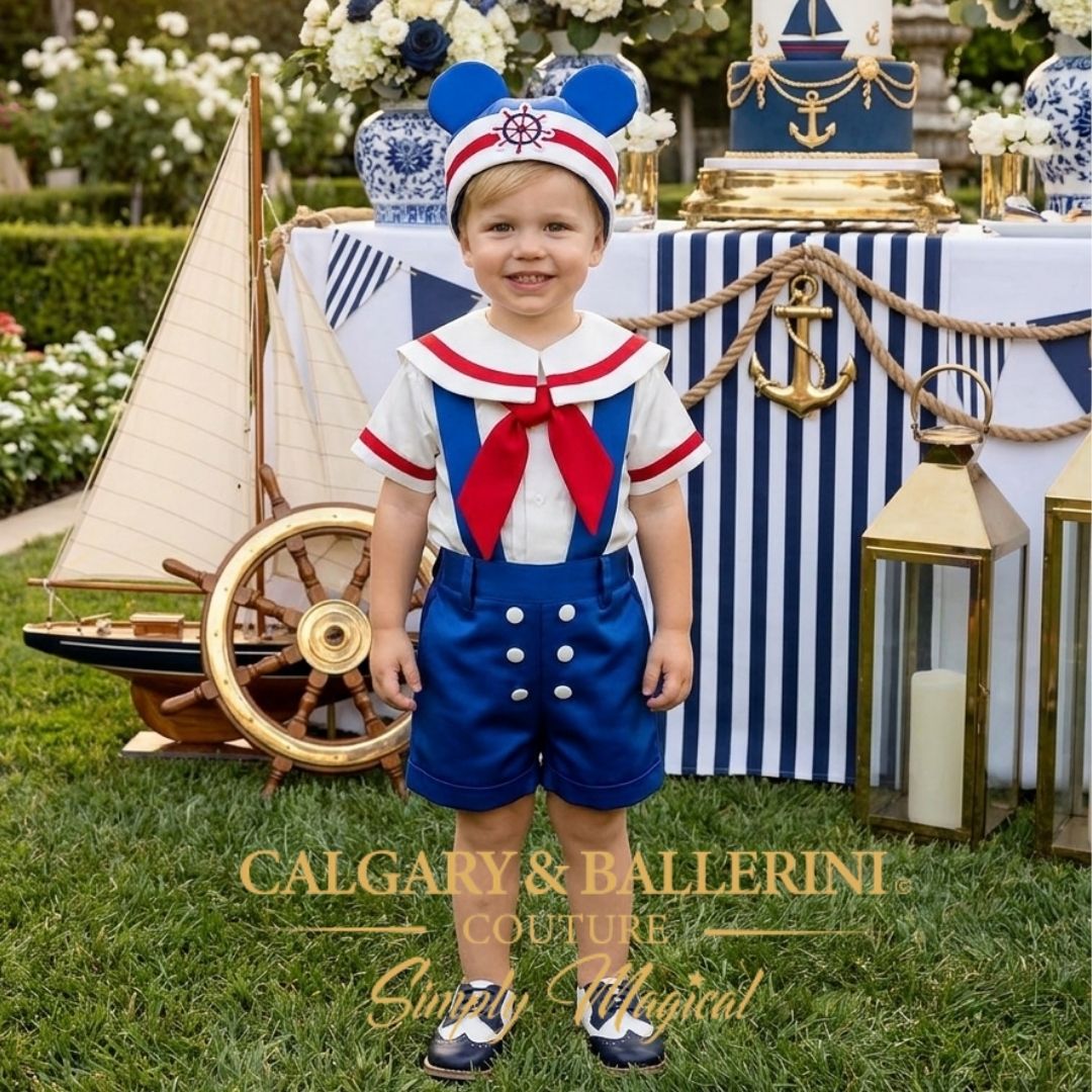 Maritime Chic Nautical Boys Imperial Suit