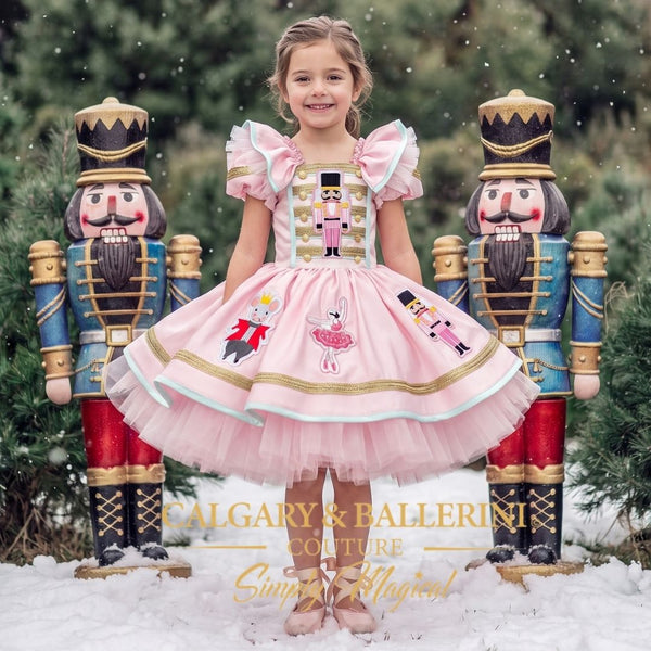 Pink Nutcracker Christmas princess dress for girls