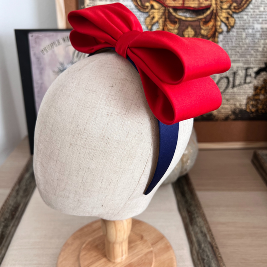 buy Disney inspired Deluxe snow white headband kids - Heirloom Fabric Birthday Crowns for Toddlers "Snow White Bow" Headband