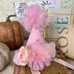 birthday party dress pink with party hat 