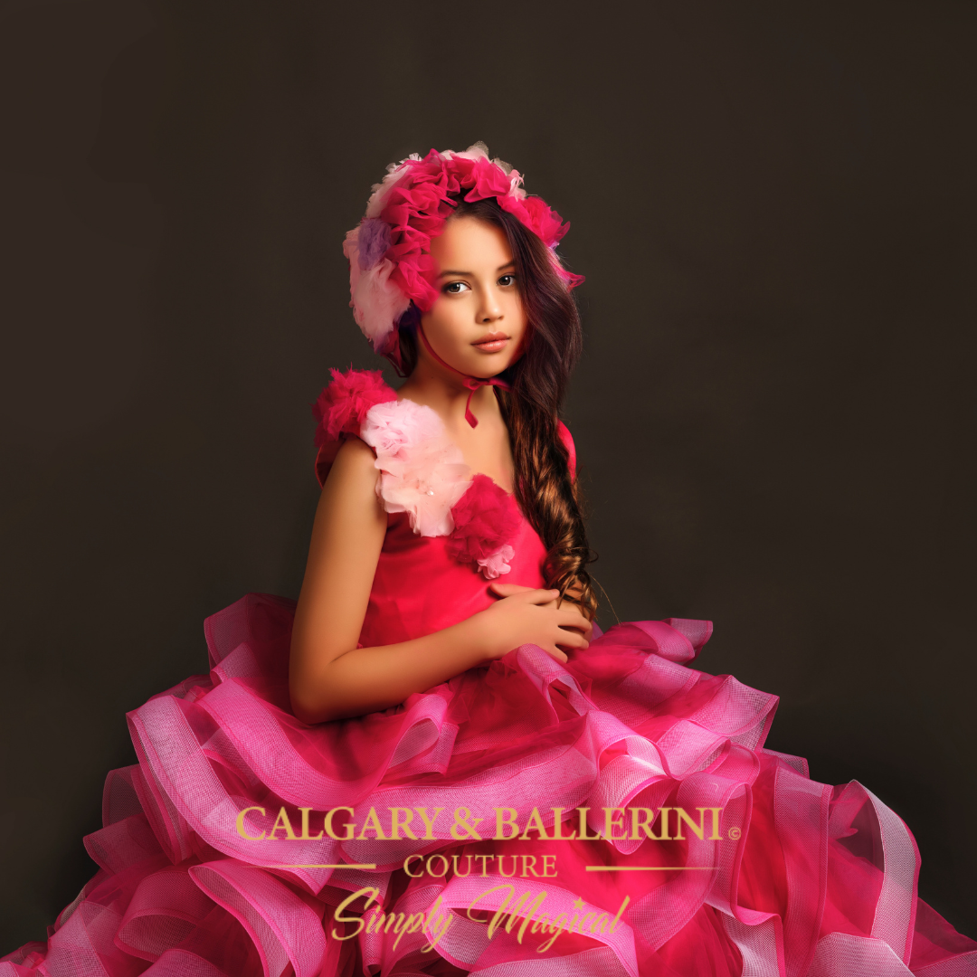 Pink Flower Girl Dress