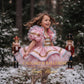 Luxury Sugar Plum Fairy Dress Girls | Pink Christmas Gown