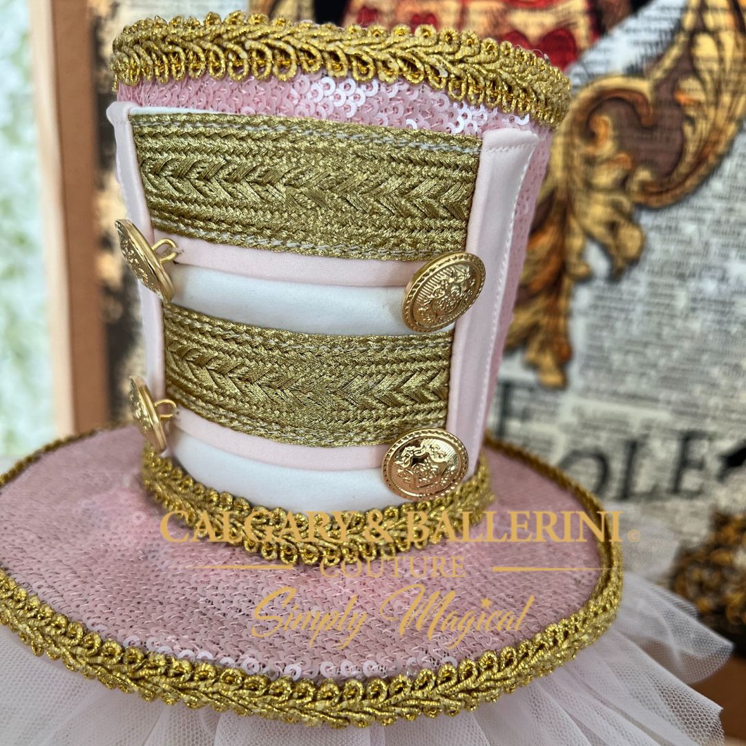 Kids Party Hat | Pink Nutcracker Luxury Top Hat (One Size)