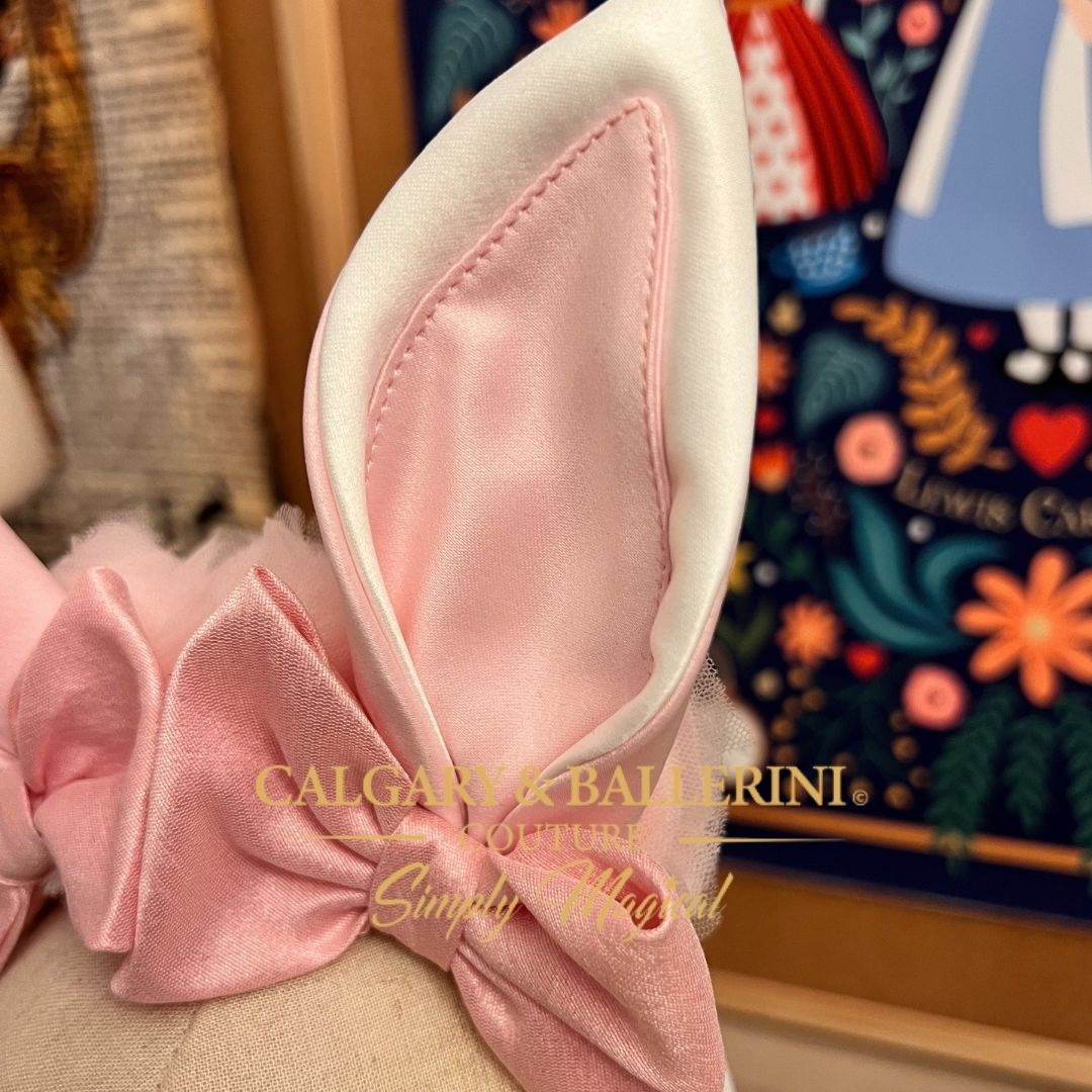 Easter Bunny Ears with Pink Bows
