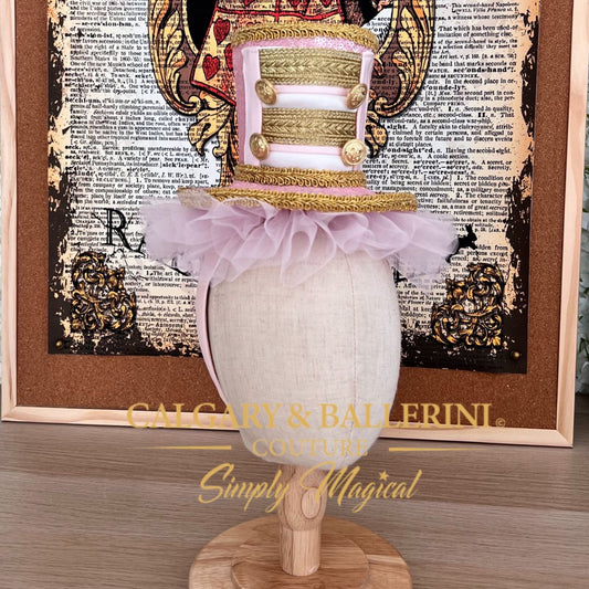 Kids Pink Nutcracker Luxury Top Hat | $250 Couture Accessory | Calgary & Ballerini