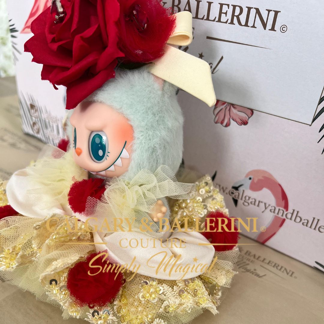 Beauty and the Beast Couture Gown for Labubu Dolls