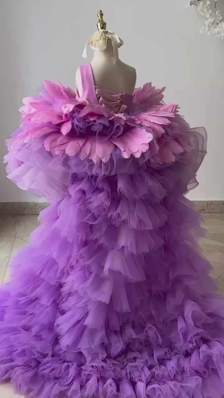 video dress with tail