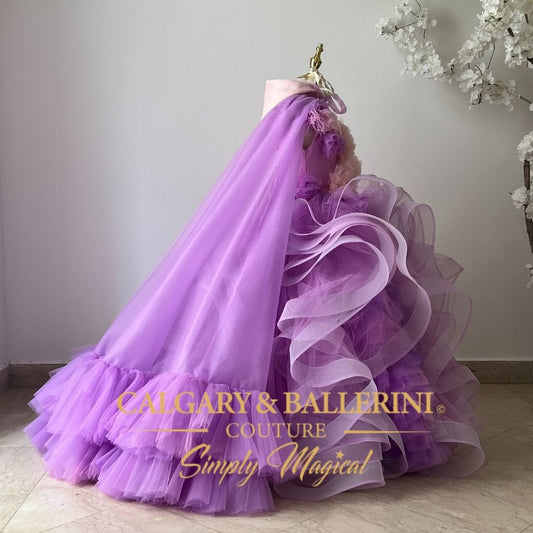 Lilac Flower Girl Dress