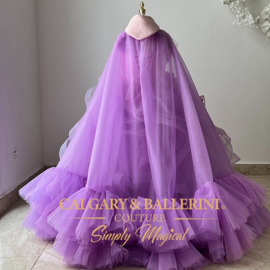 Lilac Flower Girl Dress