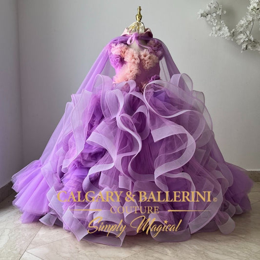 Lilac Flower Girl Dress