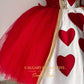 Adult Queen of Hearts Costume designed for teens, featuring a regal design.