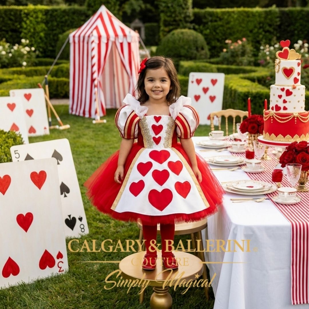 queen of hearts costume for girls 
